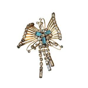 Vintage Signed 1/20 - 12K G.F. Butterfly Brooch Pendant